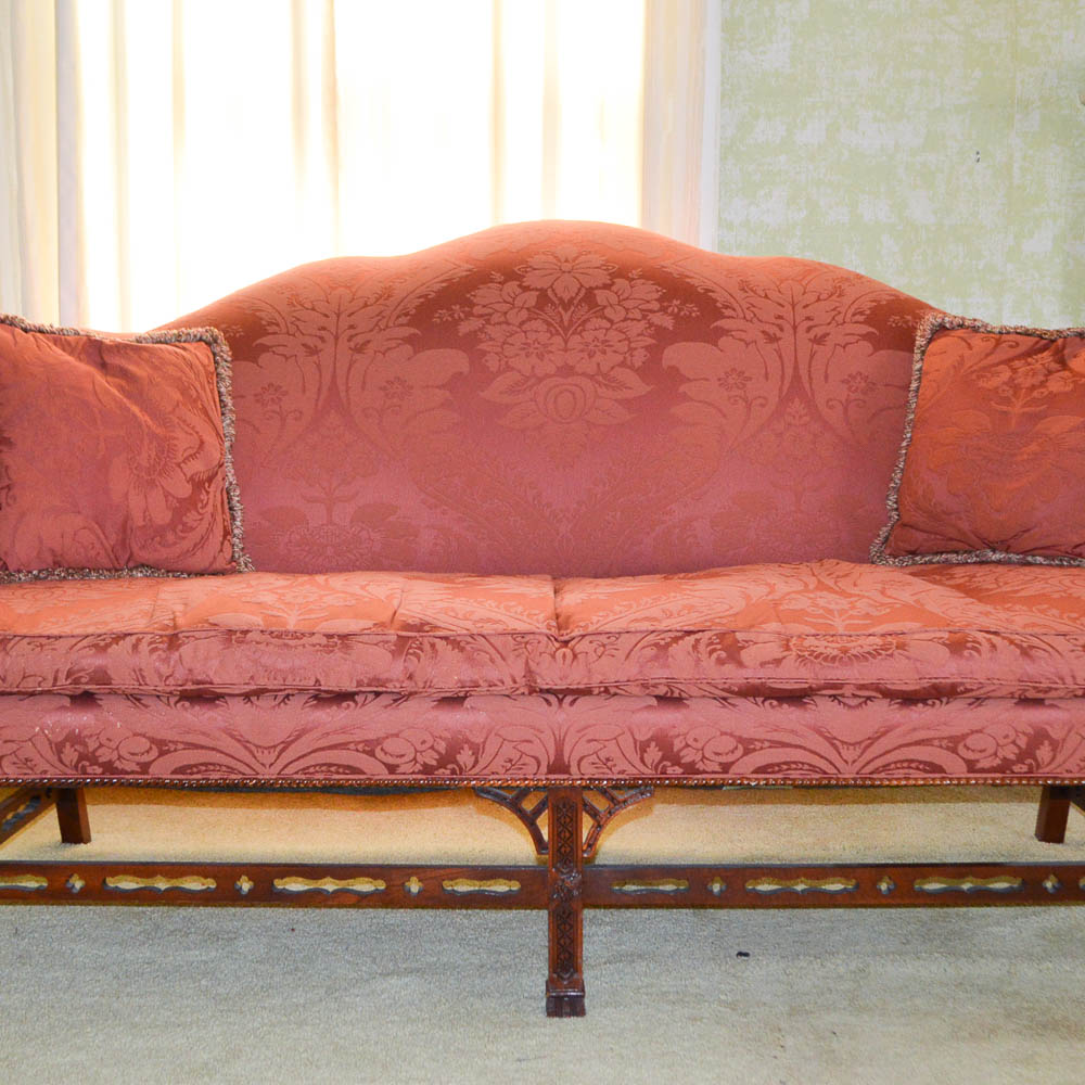 Chinese Chippendale Style Sofa by Henredon
