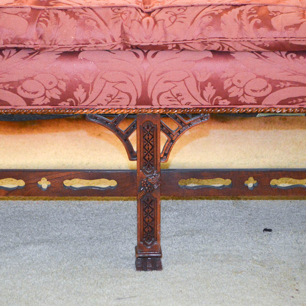 Chinese Chippendale Style Sofa by Henredon