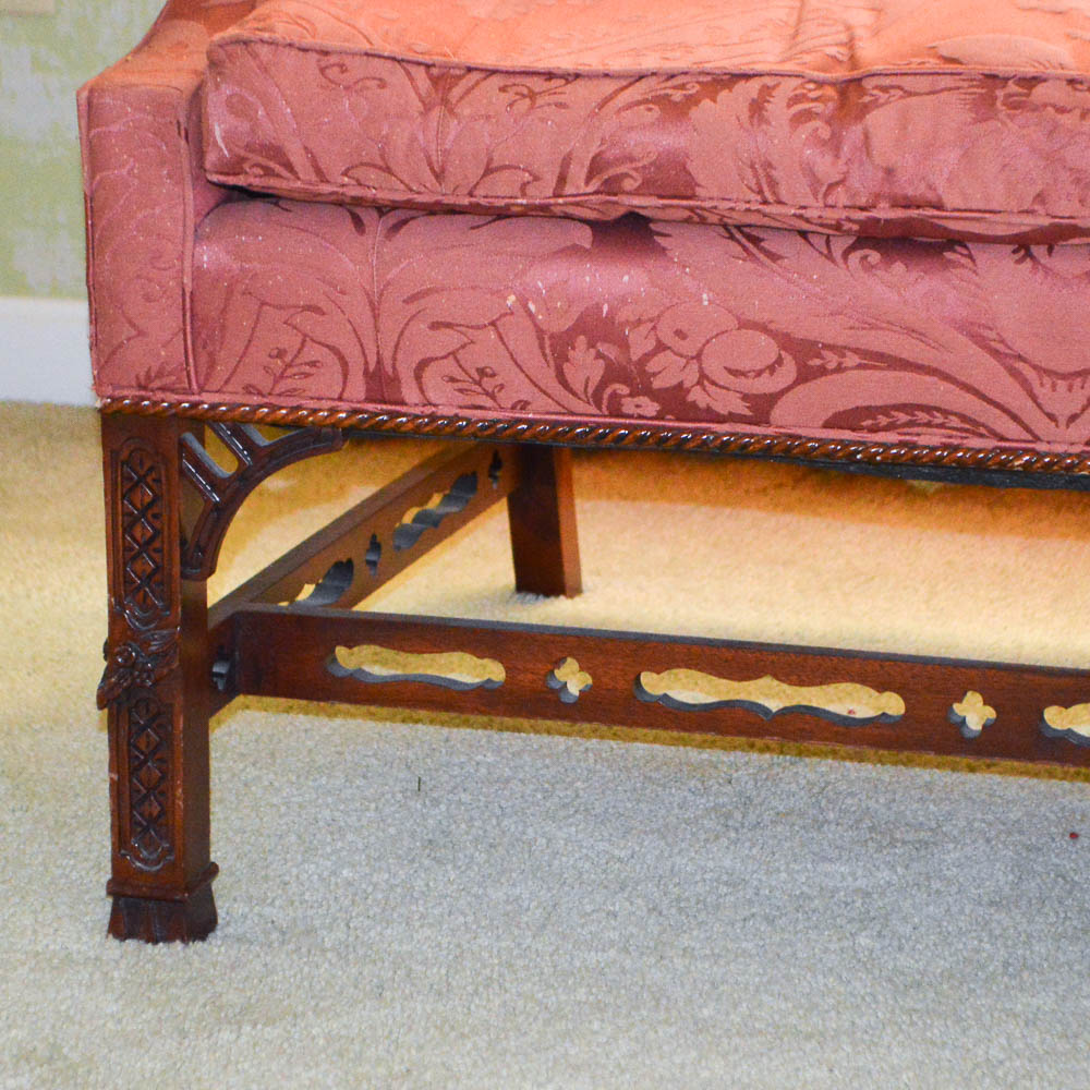 Chinese Chippendale Style Sofa by Henredon