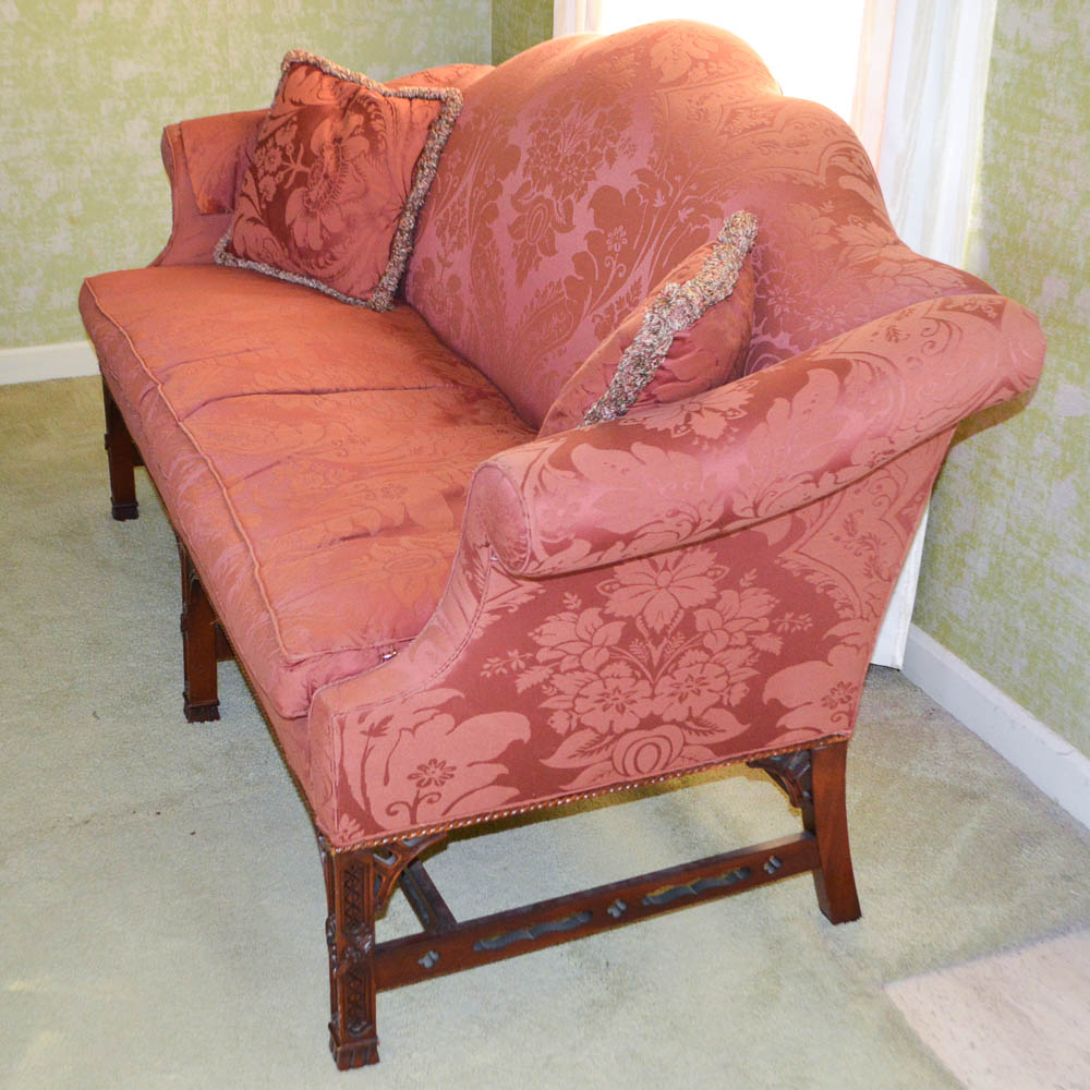 Chinese Chippendale Style Sofa by Henredon