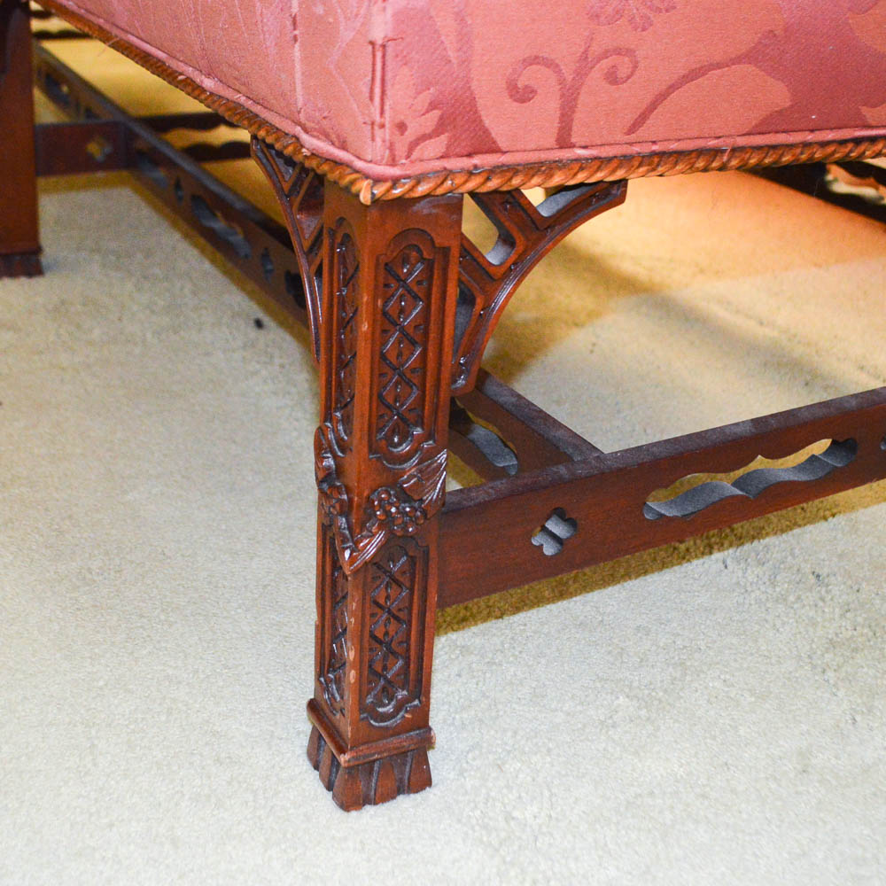 Chinese Chippendale Style Sofa by Henredon