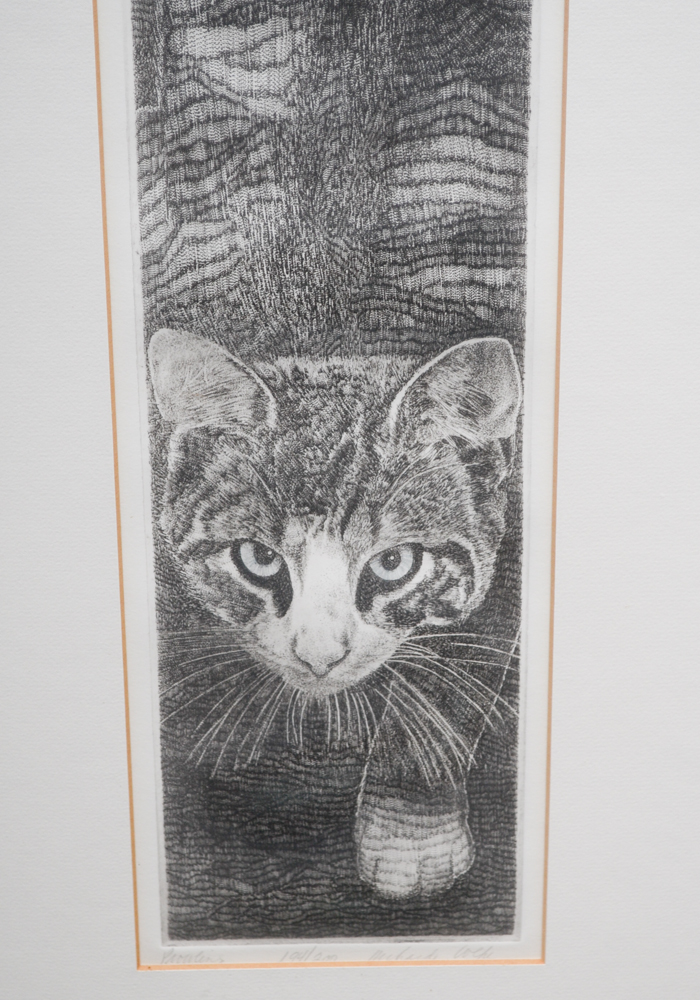 Richard Volpe Signed Limited Edition Engraving Titled "Prowling" With COA