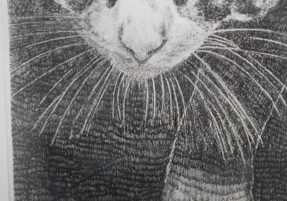 Richard Volpe Signed Limited Edition Engraving Titled "Prowling" With COA