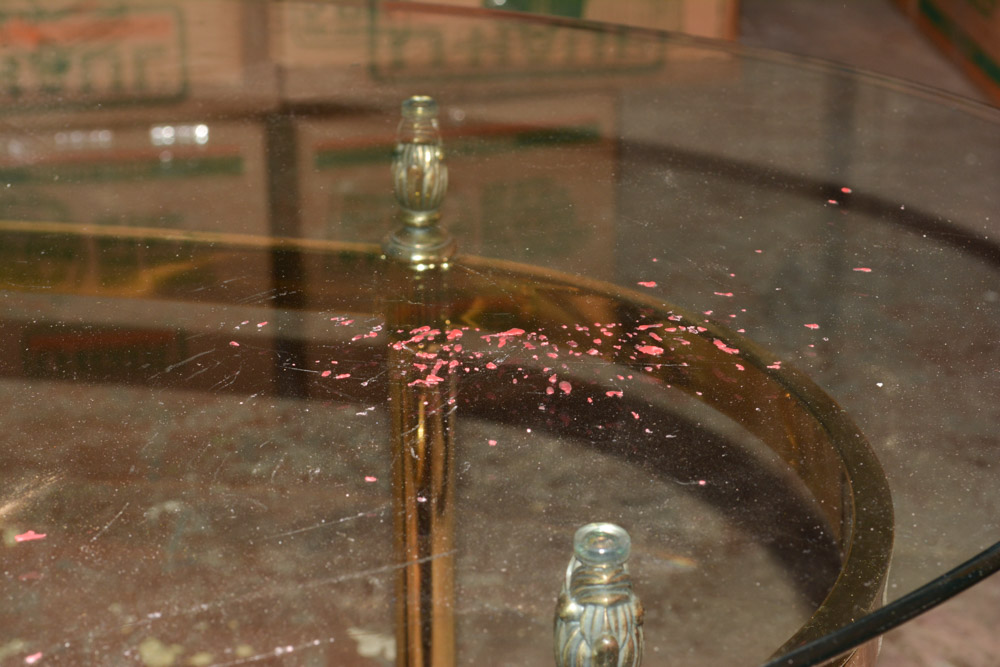 Contemporary Glass Top Coffee Table