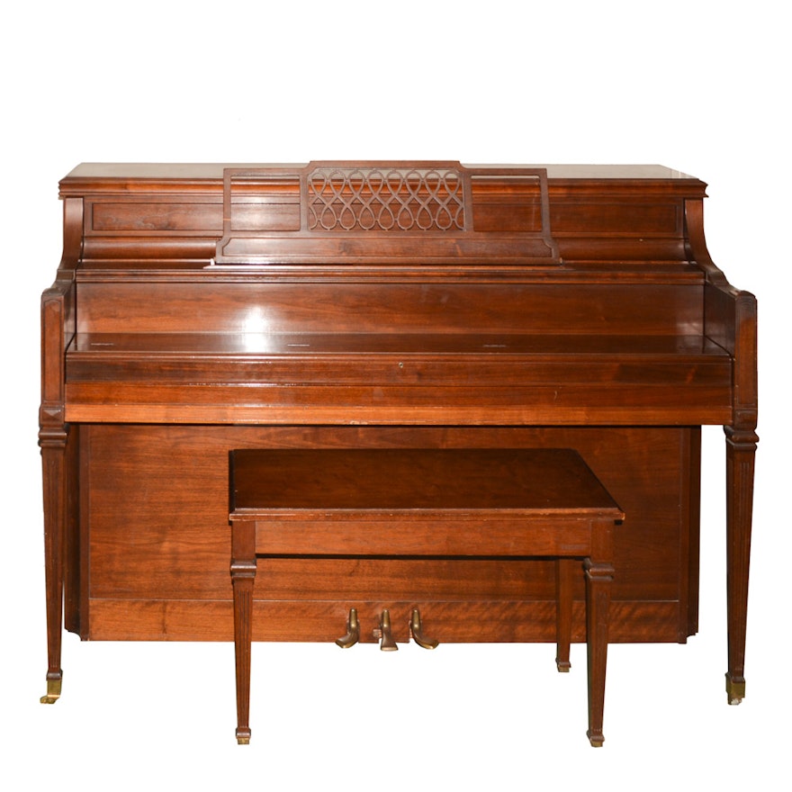 Yamaha Upright Piano and Bench