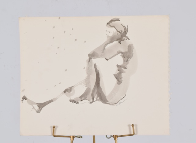 Original Tuska Female Watercolor Painting