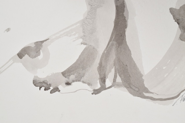 Original Tuska Female Watercolor Painting