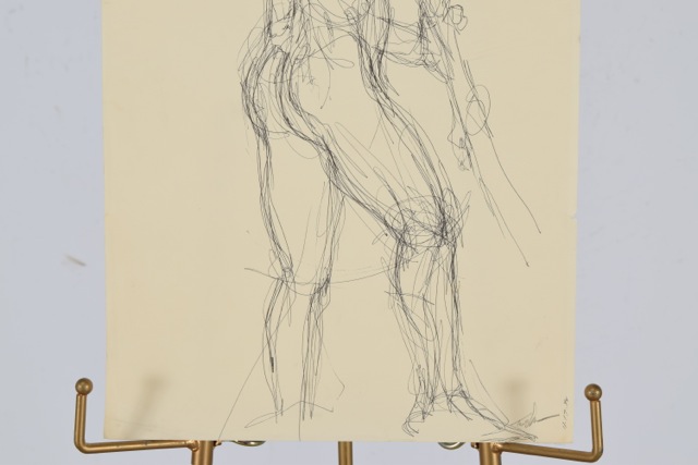 Original Tuska Nude Male Ink Drawing