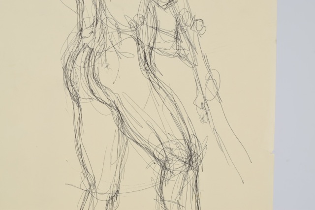 Original Tuska Nude Male Ink Drawing