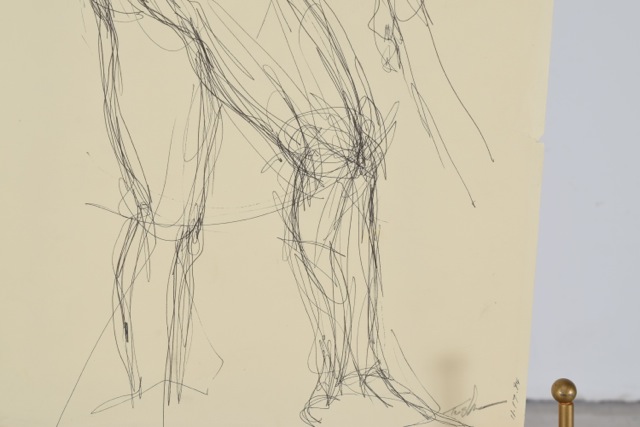 Original Tuska Nude Male Ink Drawing