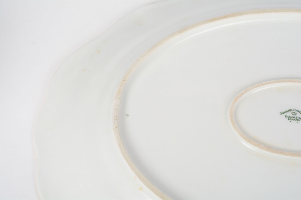 German Johann Haviland "Sepia Rose" China Dinner Service