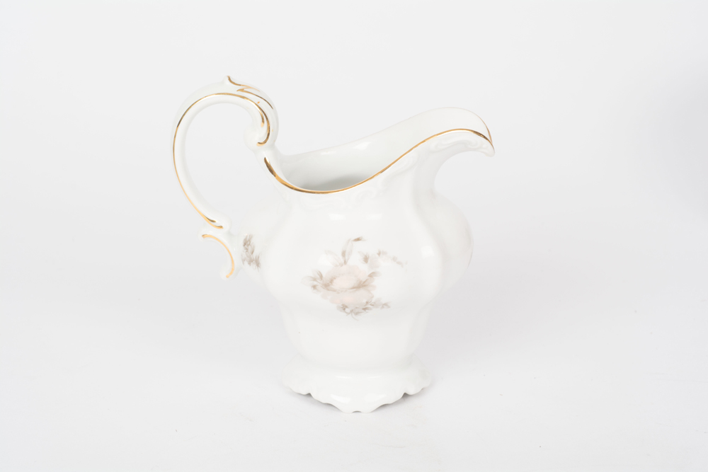 German Johann Haviland "Sepia Rose" China Dinner Service