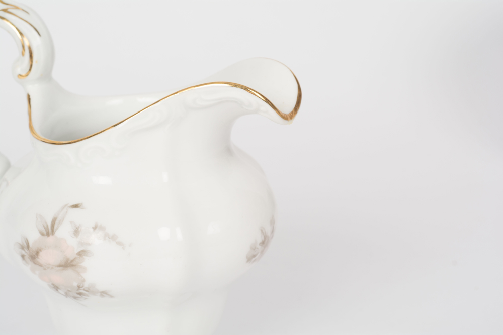 German Johann Haviland "Sepia Rose" China Dinner Service