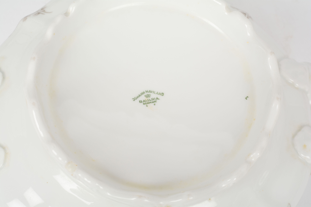 German Johann Haviland "Sepia Rose" China Dinner Service