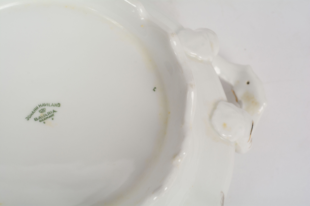 German Johann Haviland "Sepia Rose" China Dinner Service