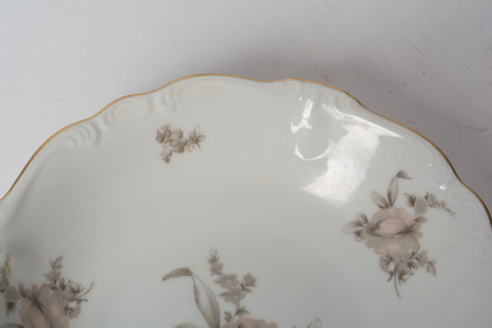 German Johann Haviland "Sepia Rose" China Dinner Service