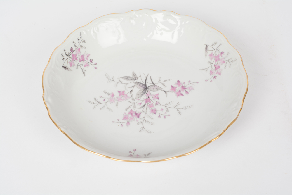 German Johann Haviland "Sepia Rose" China Dinner Service