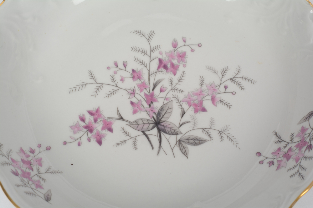 German Johann Haviland "Sepia Rose" China Dinner Service