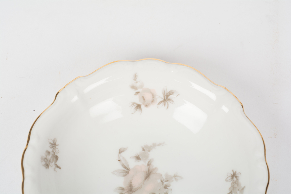 German Johann Haviland "Sepia Rose" China Dinner Service