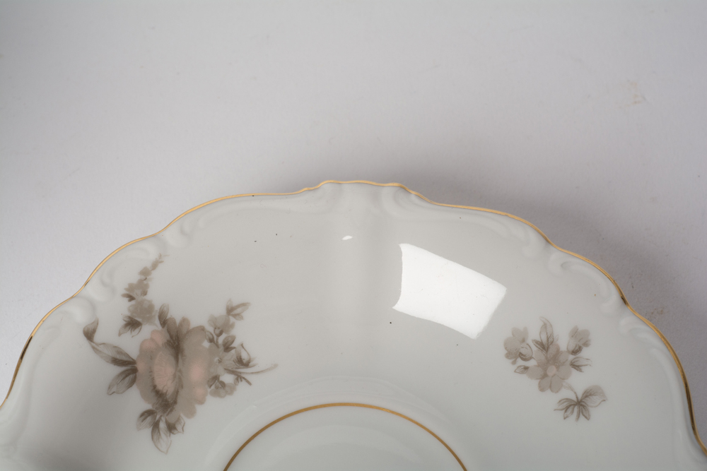 German Johann Haviland "Sepia Rose" China Dinner Service