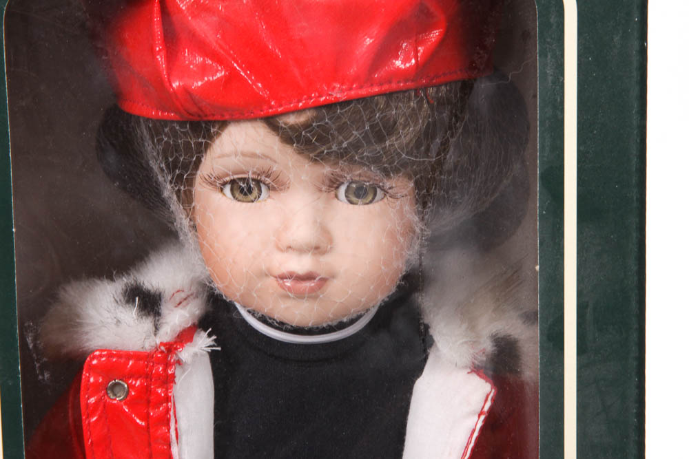 Collection of Geppeddo Porcelain Dolls