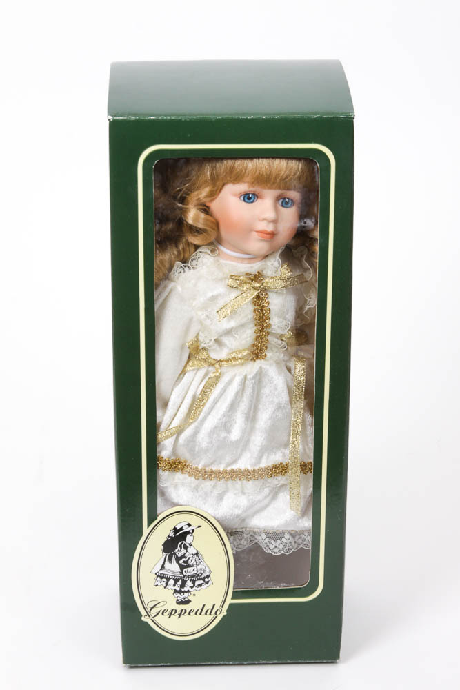 Collection of Geppeddo Porcelain Dolls