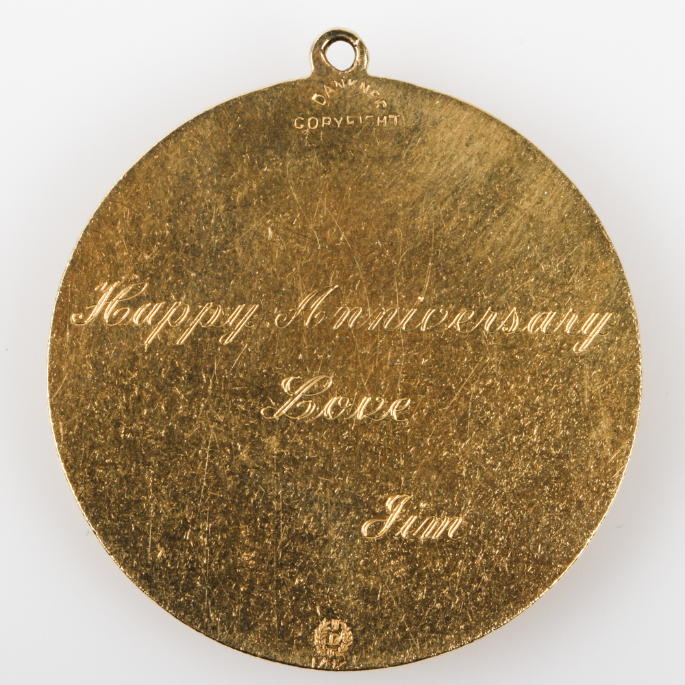 Dankner 14K Yellow Gold and Diamond Wedding Bells Charm