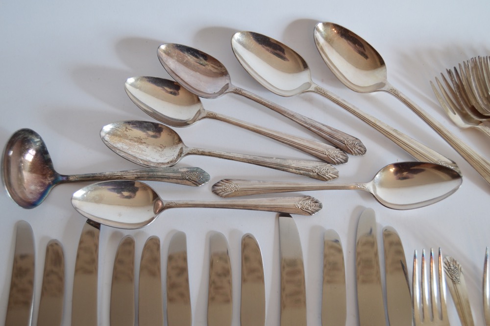 Wm. Rogers "Sectional" Silver Plate Flatware