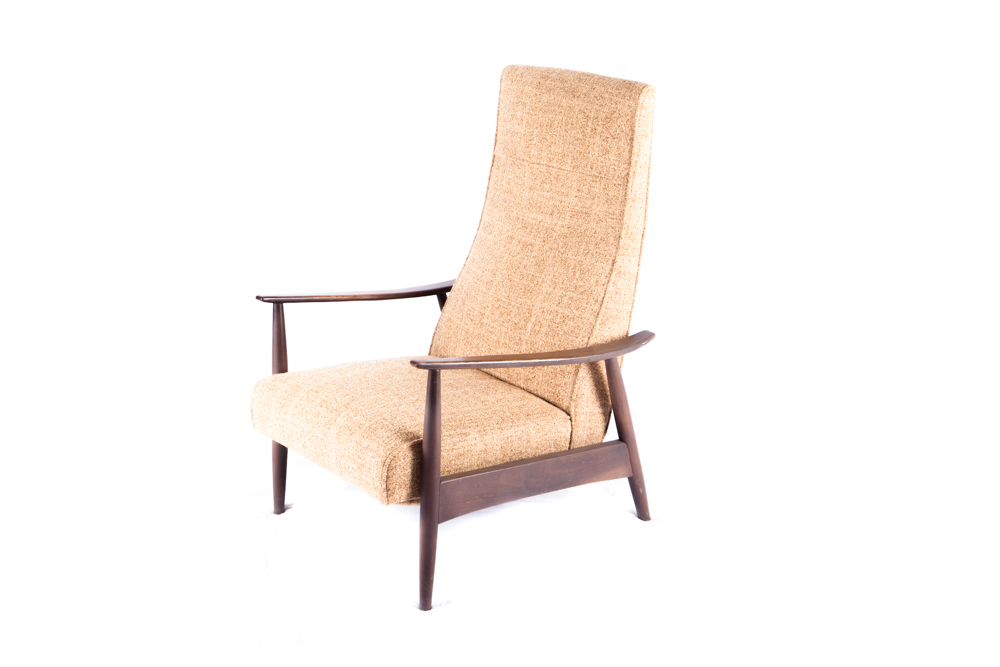 Milo Baughman Mid Century Modern Reclining Lounge Chair