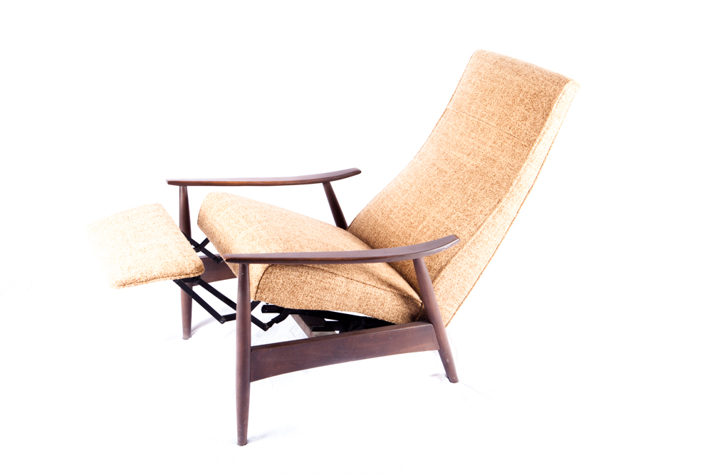 Milo Baughman Mid Century Modern Reclining Lounge Chair