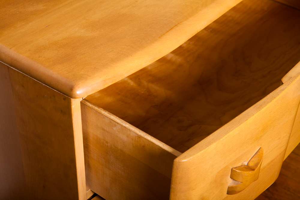 Art Deco Oak Dresser with Mirror
