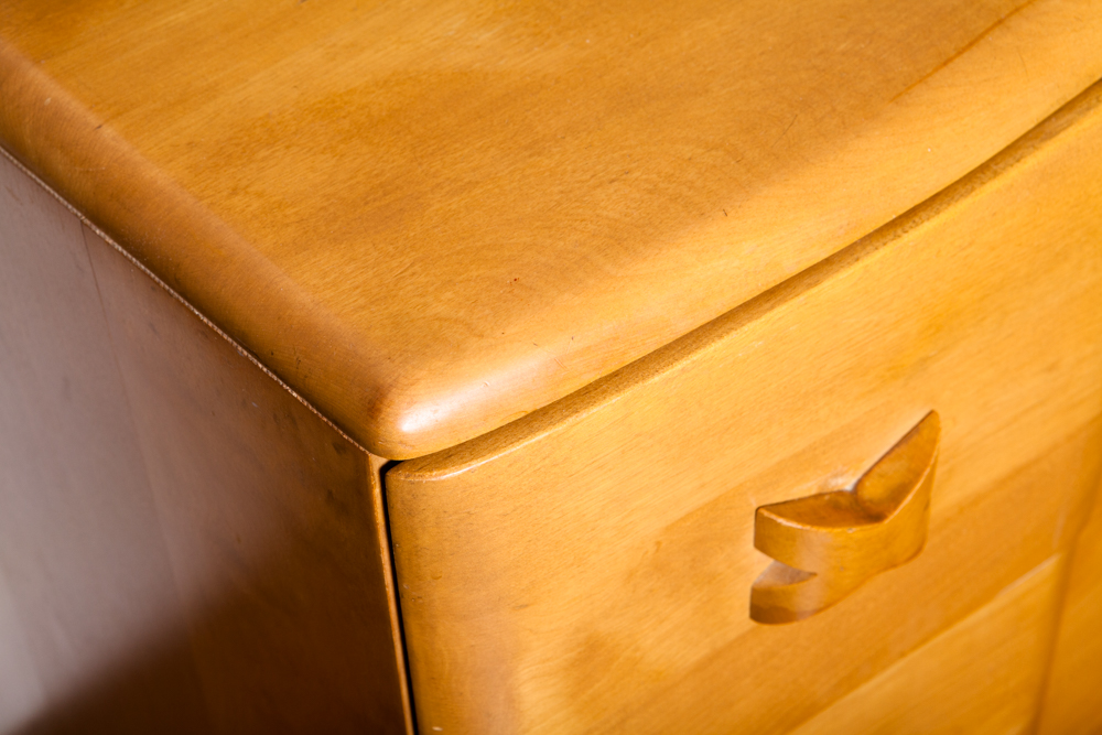 Art Deco Oak Dresser with Mirror