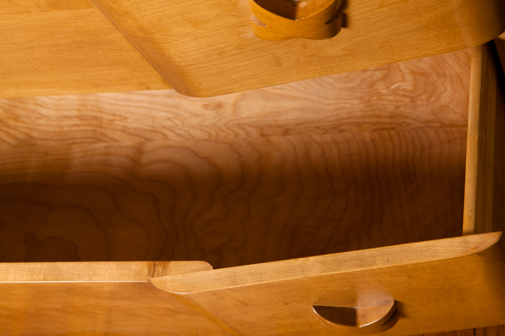 Art Deco Oak Dresser with Mirror