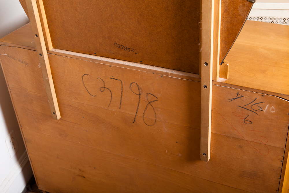 Art Deco Oak Dresser with Mirror