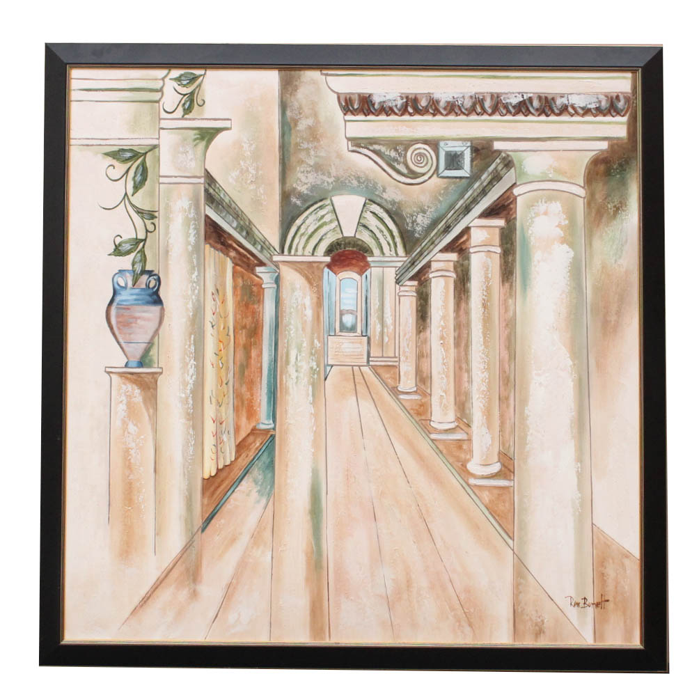 Original Ron Burnett Oil on Canvas