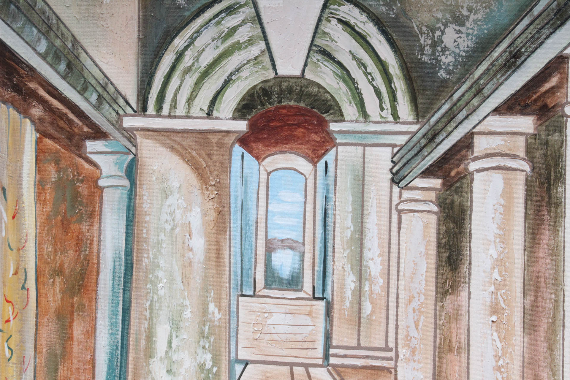 Original Ron Burnett Oil on Canvas