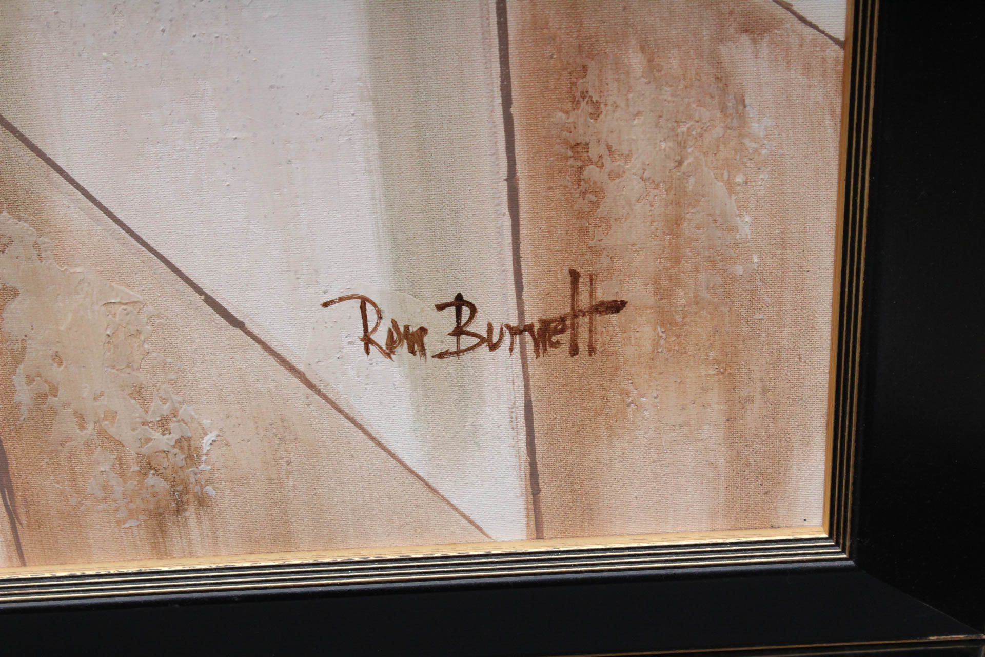 Original Ron Burnett Oil on Canvas