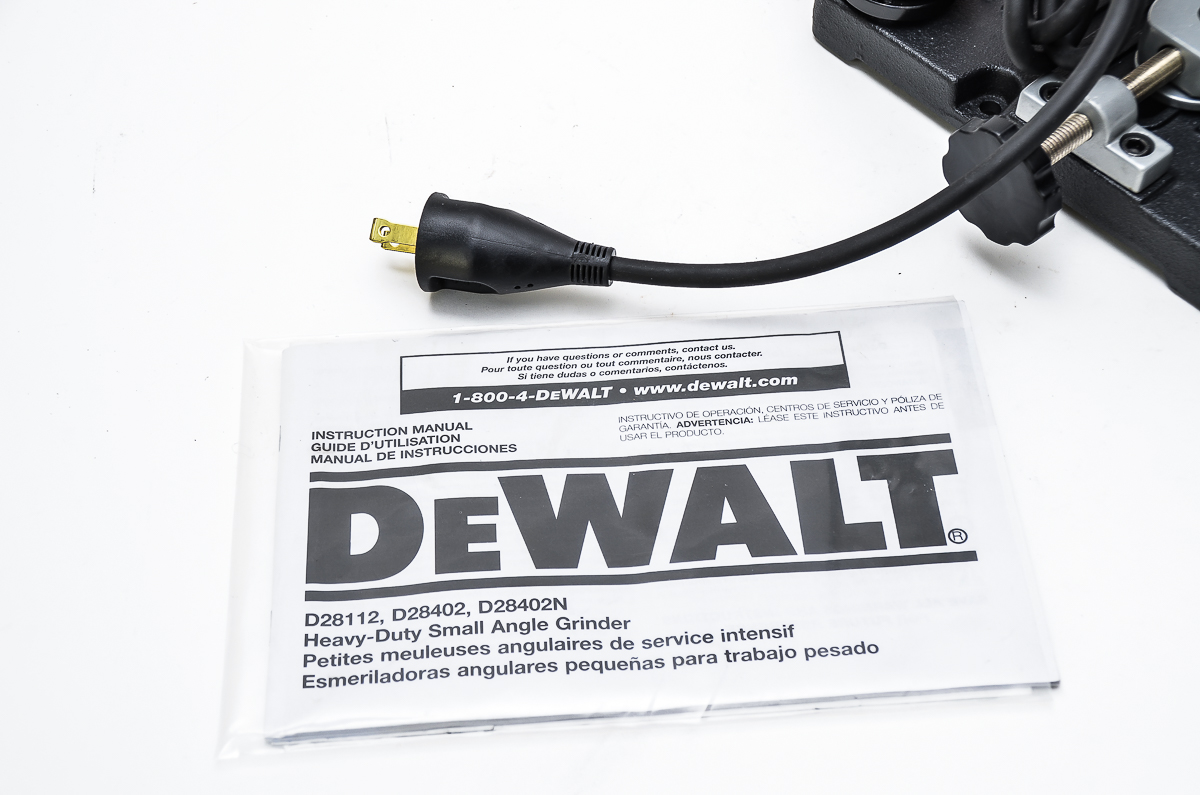 Dewalt Angle Grinder with Klutch Angle Grinder Stand