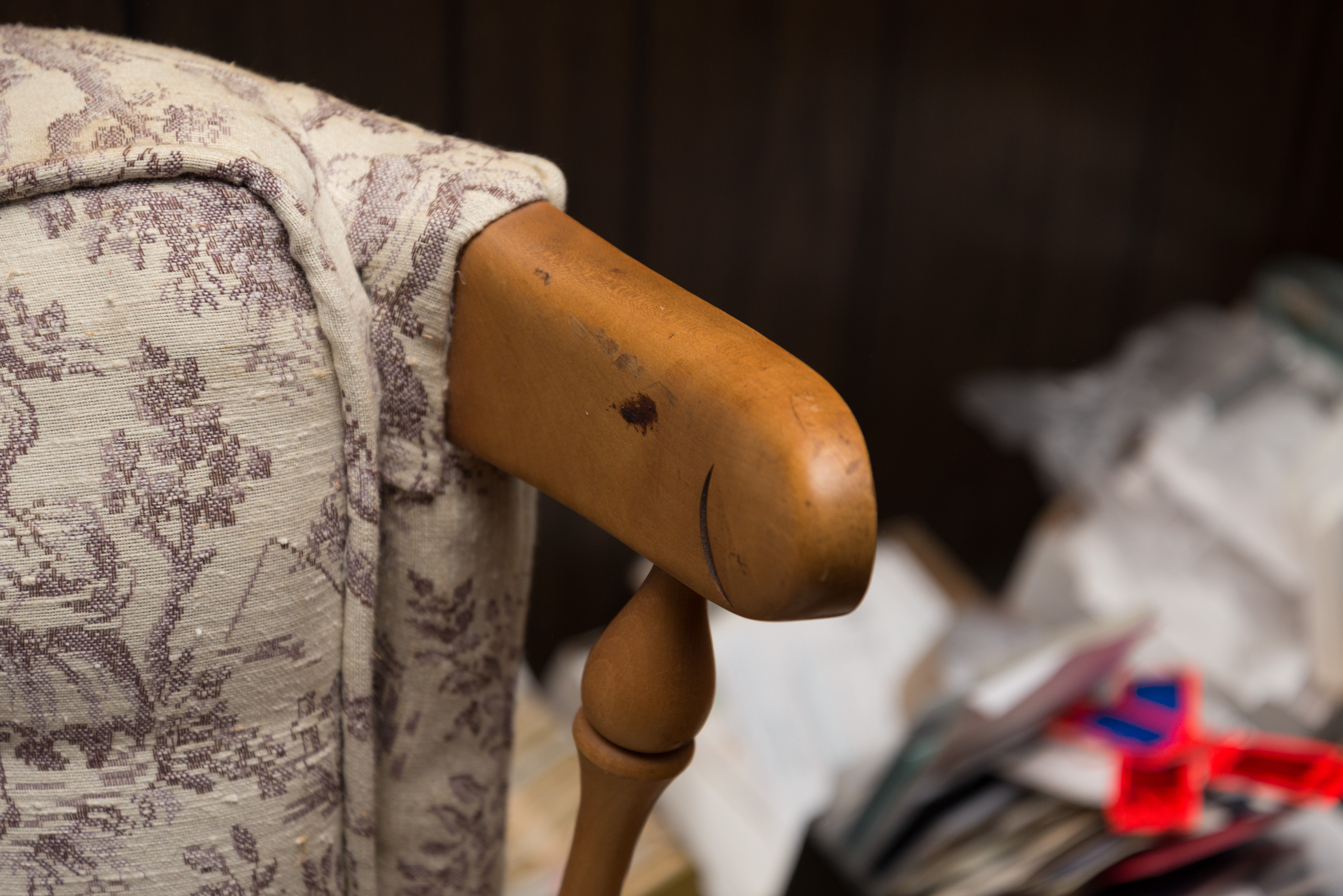 Upholstered Windsor Style Sofa