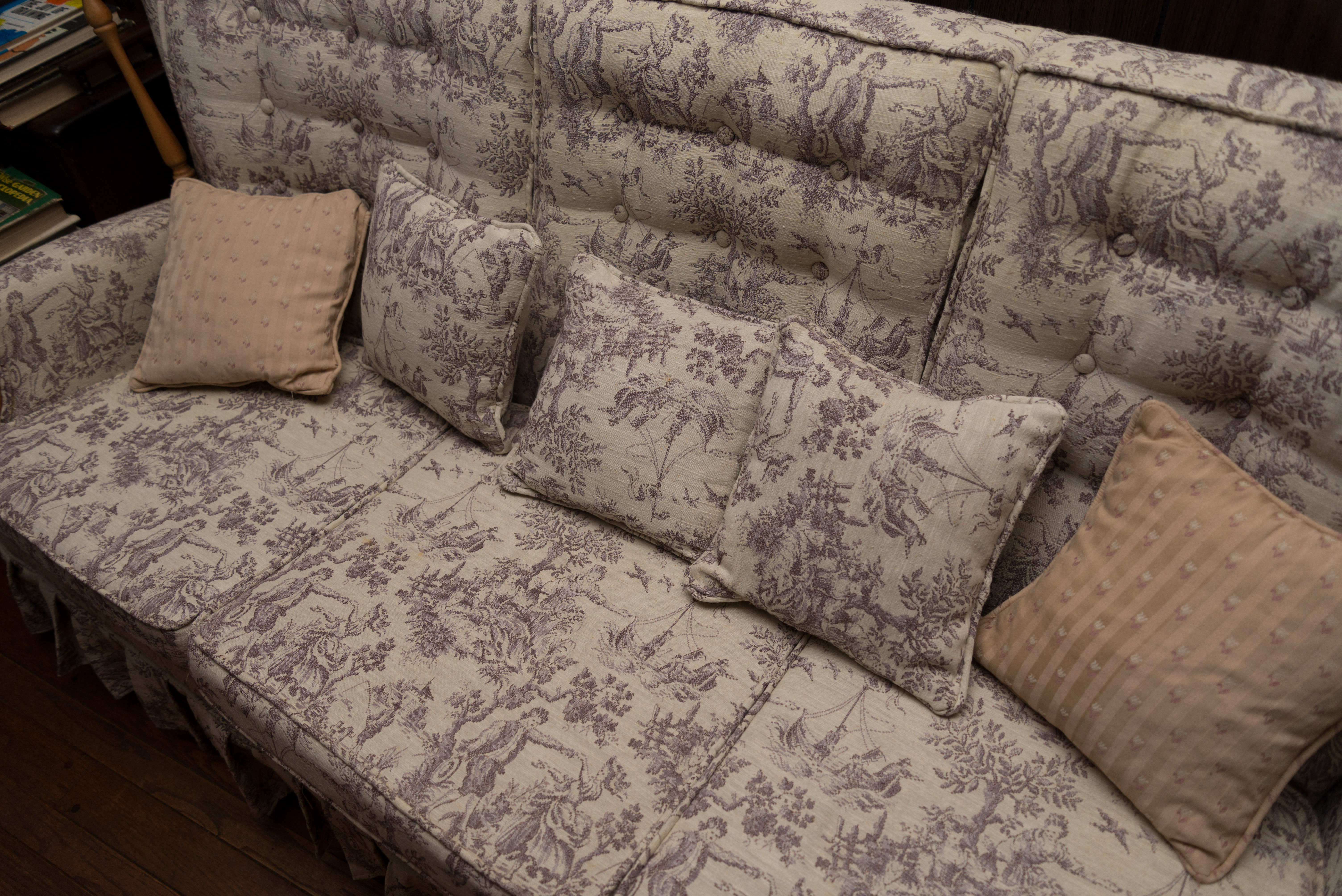 Upholstered Windsor Style Sofa