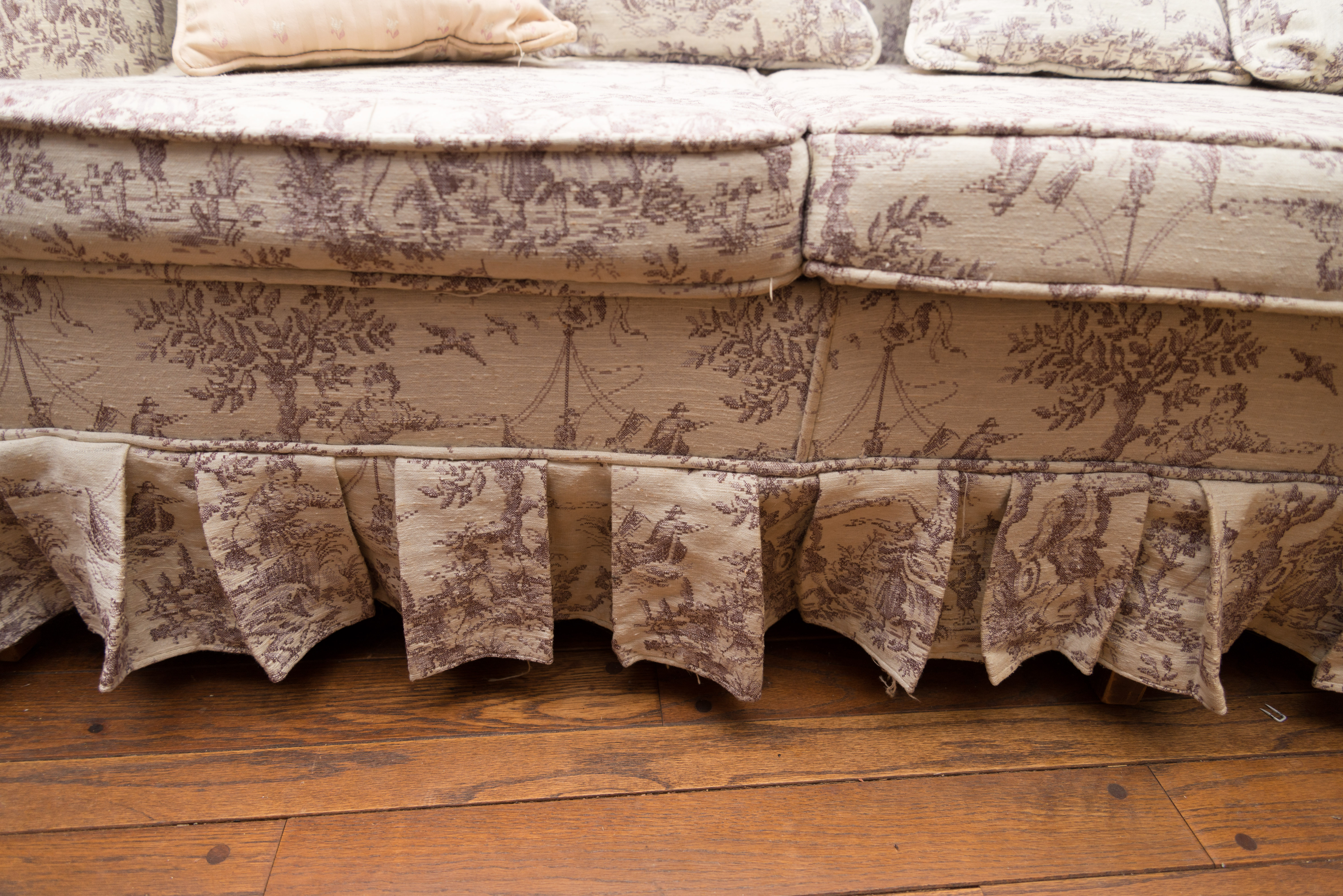 Upholstered Windsor Style Sofa