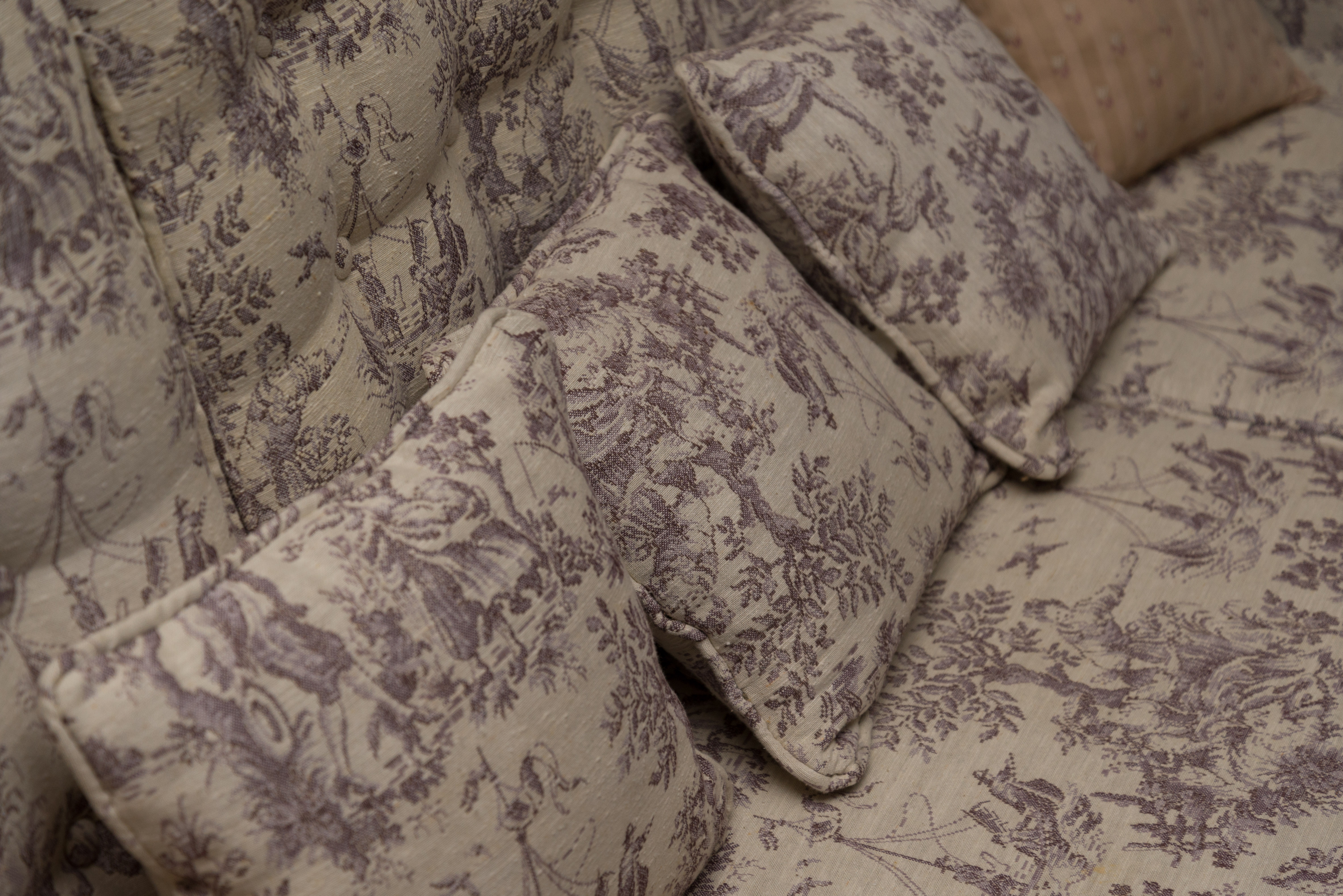 Upholstered Windsor Style Sofa