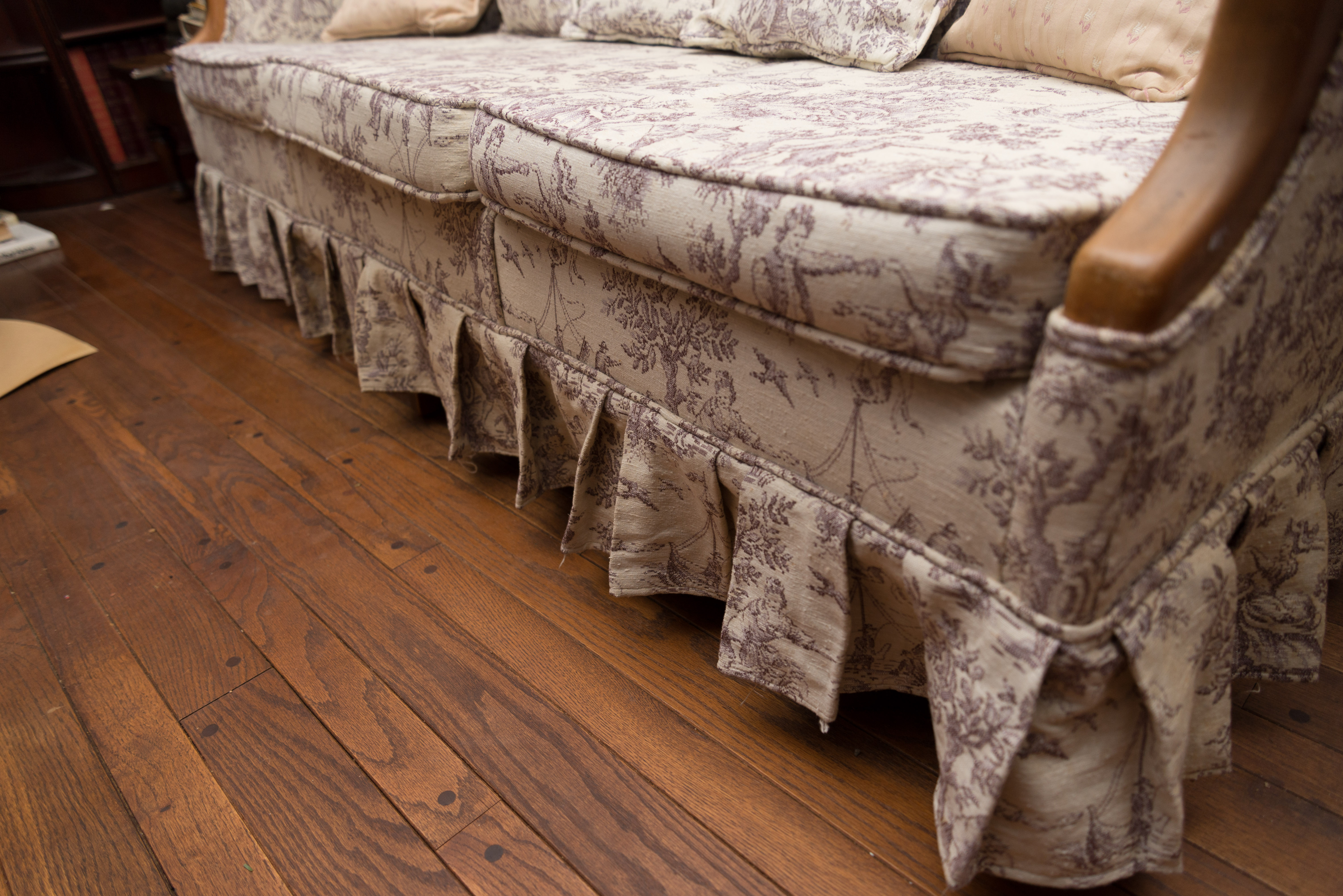 Upholstered Windsor Style Sofa