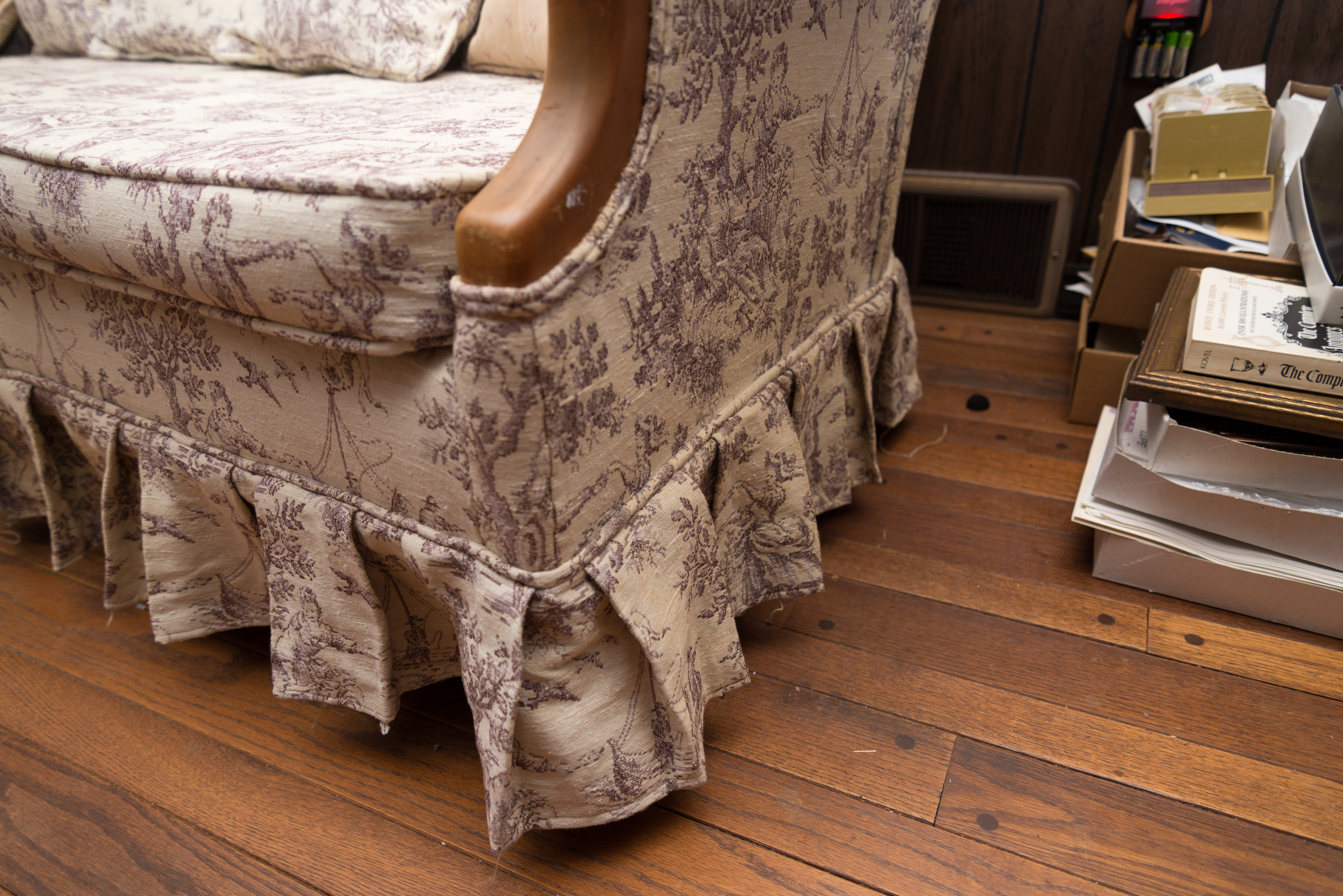 Upholstered Windsor Style Sofa