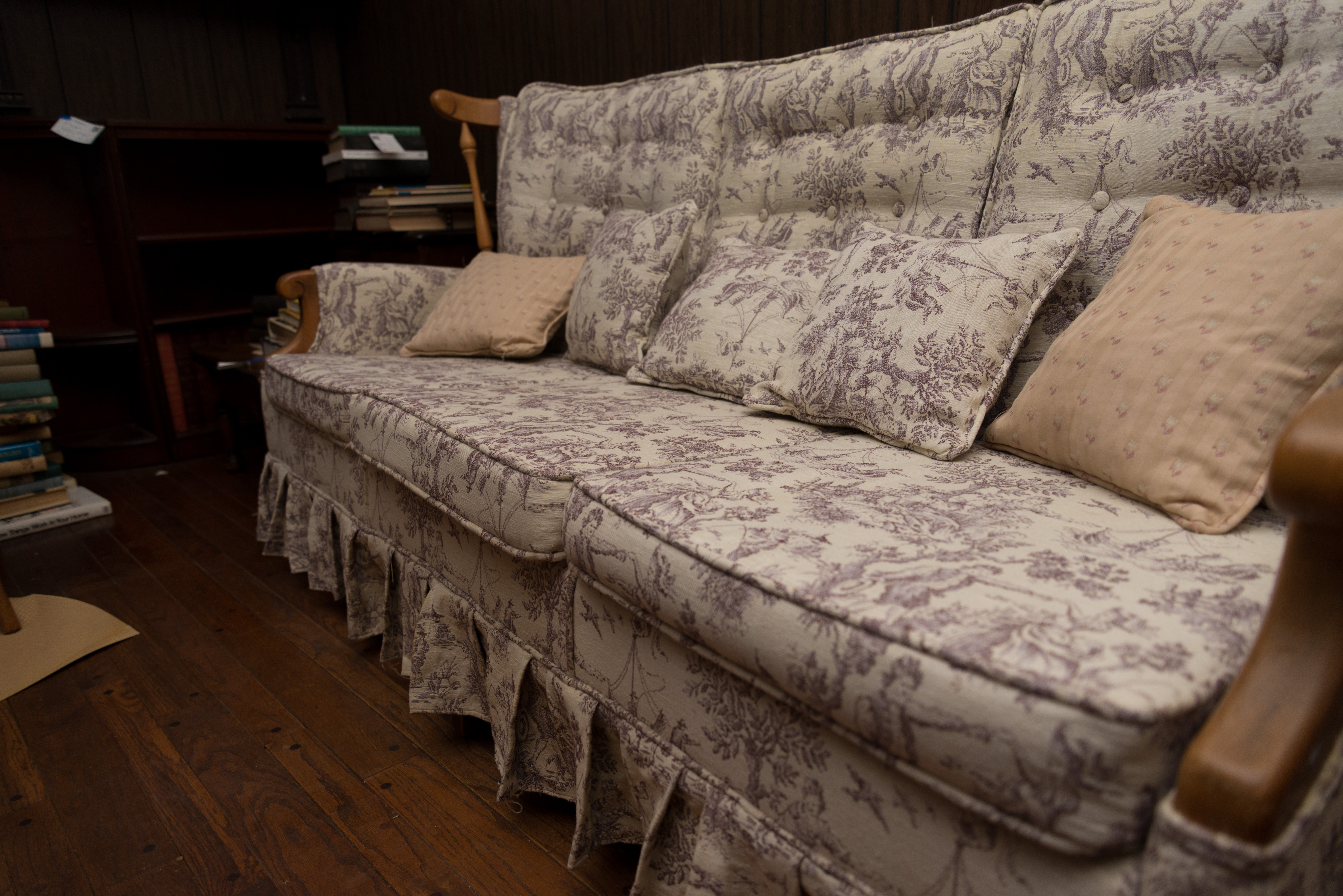 Upholstered Windsor Style Sofa