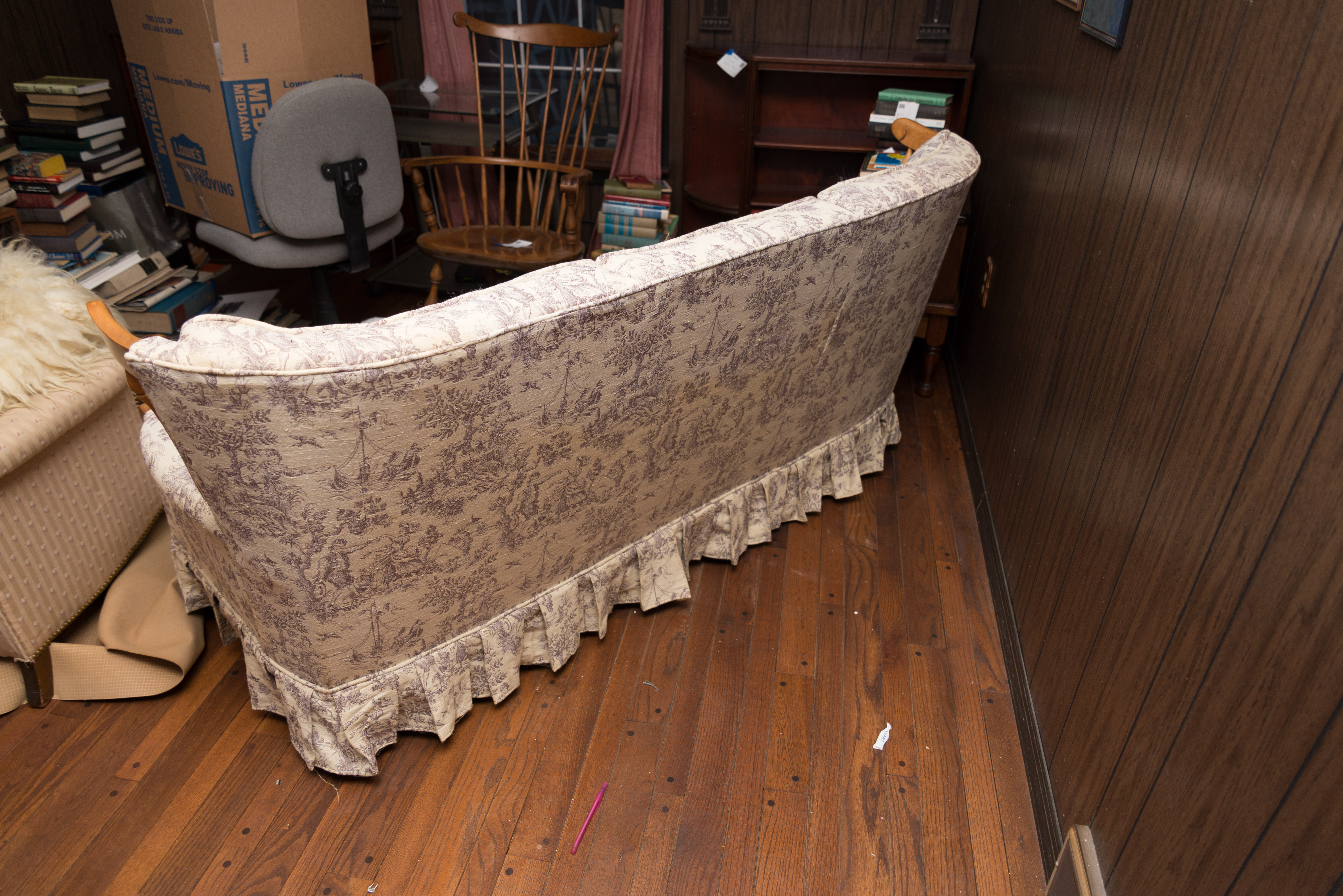 Upholstered Windsor Style Sofa