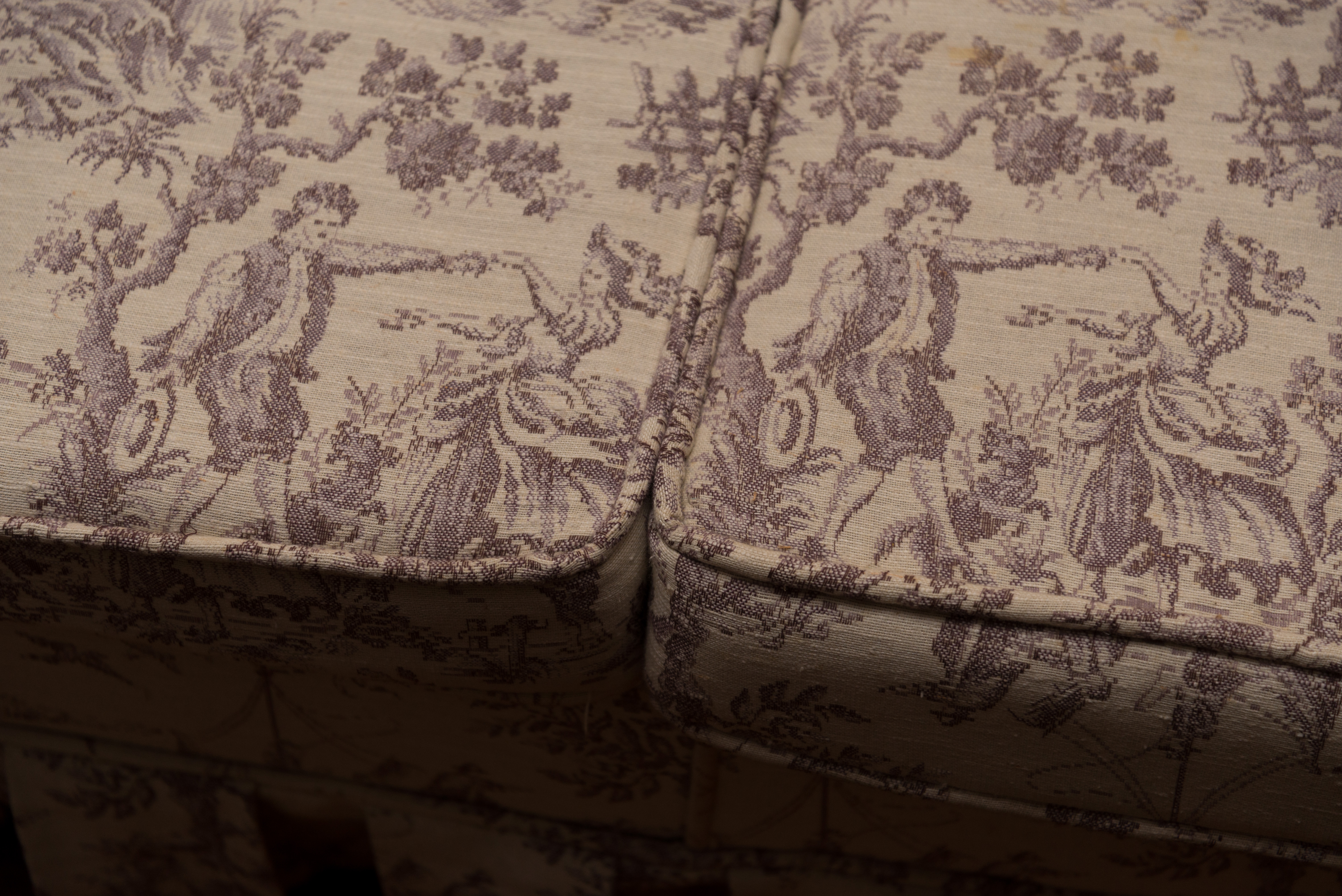 Upholstered Windsor Style Sofa