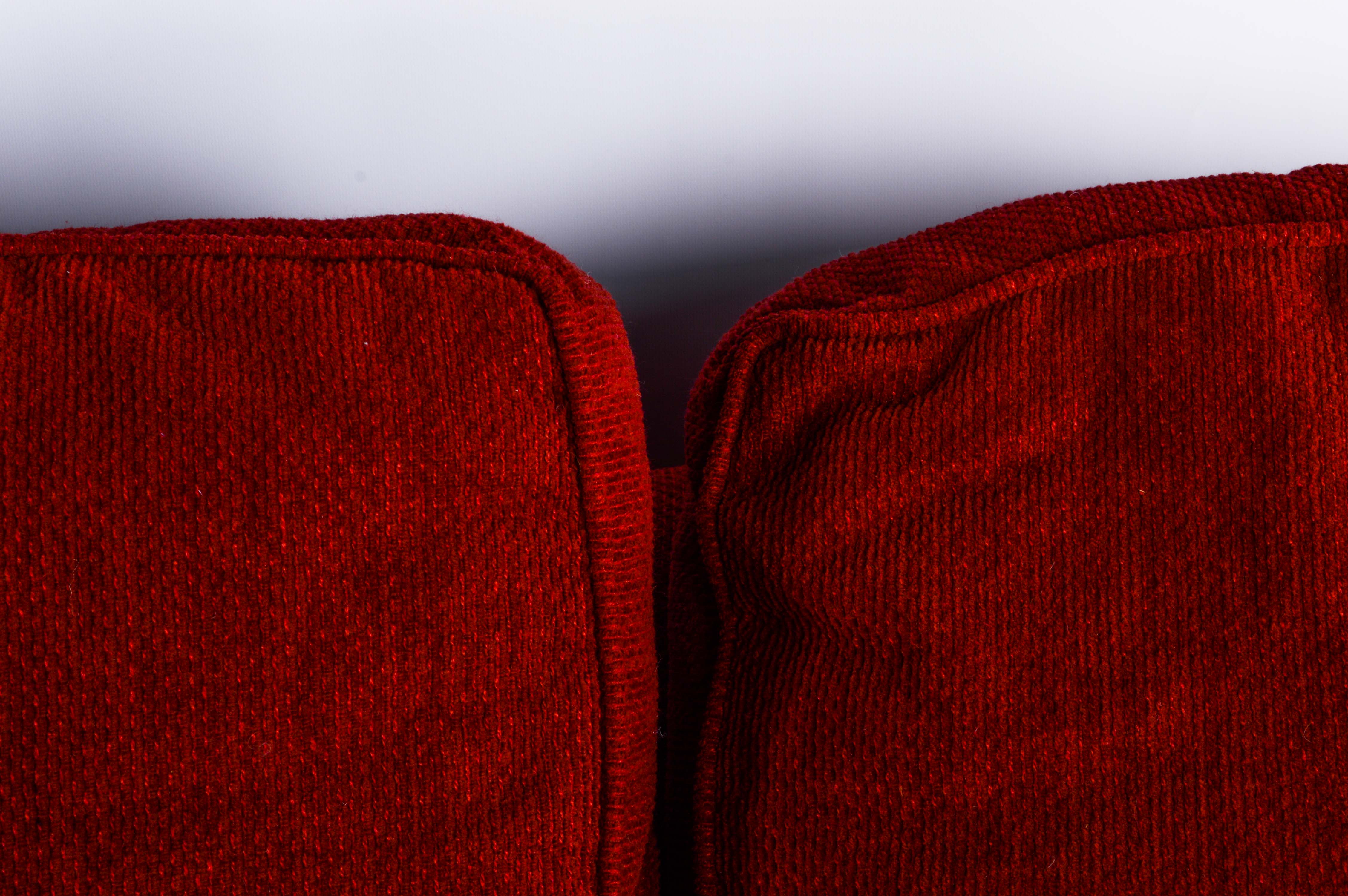 Red Sectional Sofa with Chaise Lounge