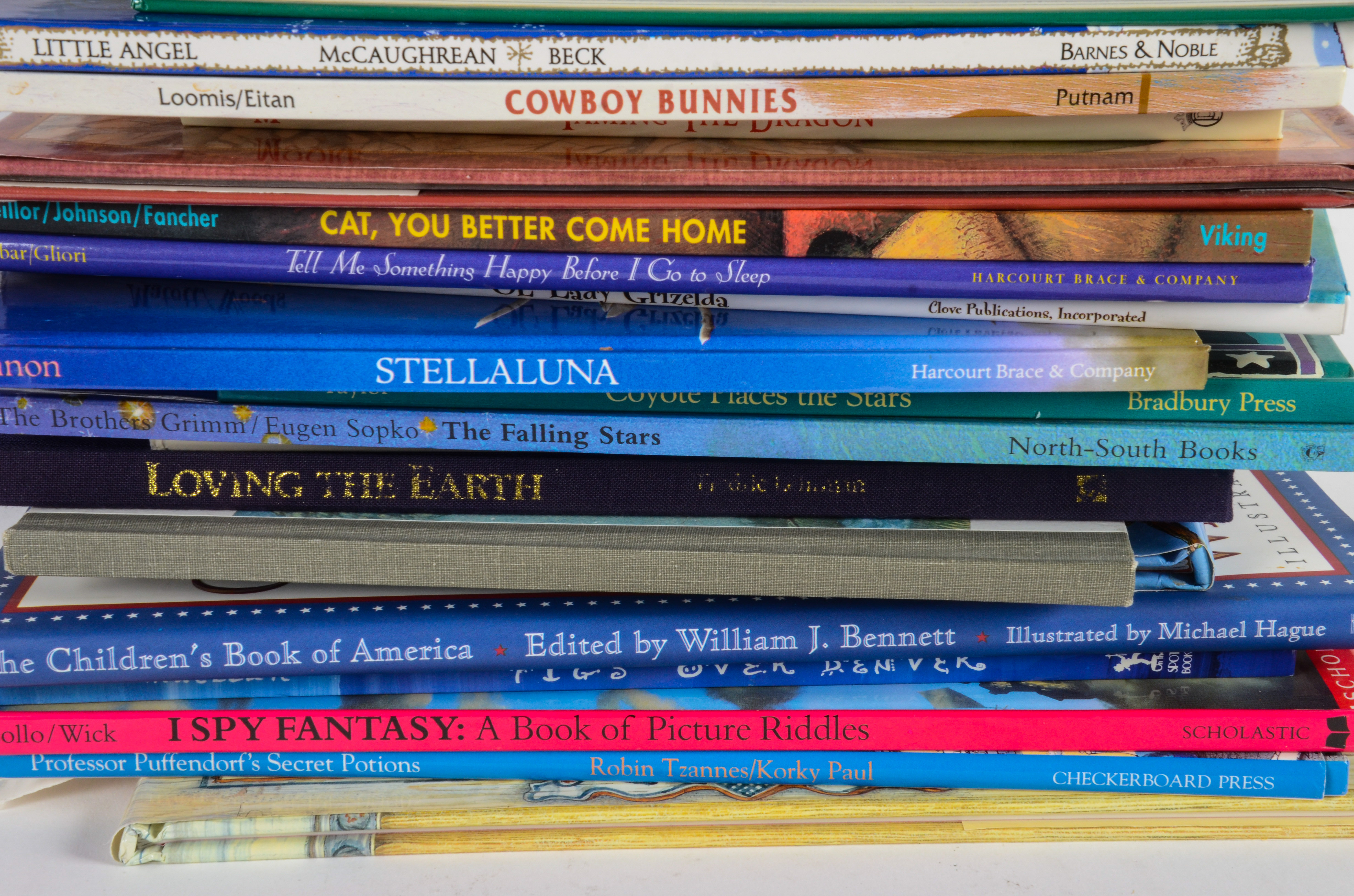 Generous Collection of Chidren's Books and a Sock Monkey Toy