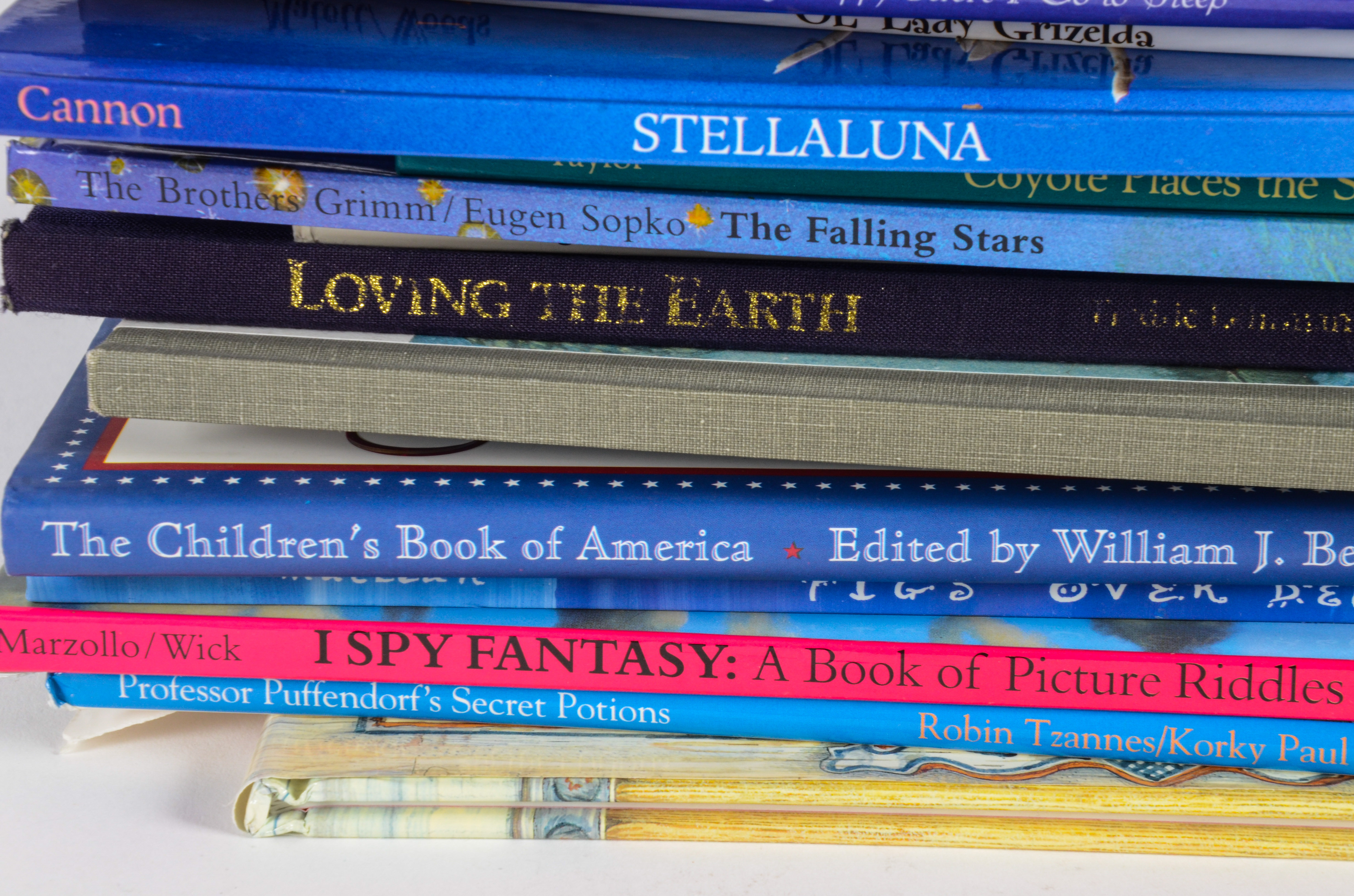 Generous Collection of Chidren's Books and a Sock Monkey Toy